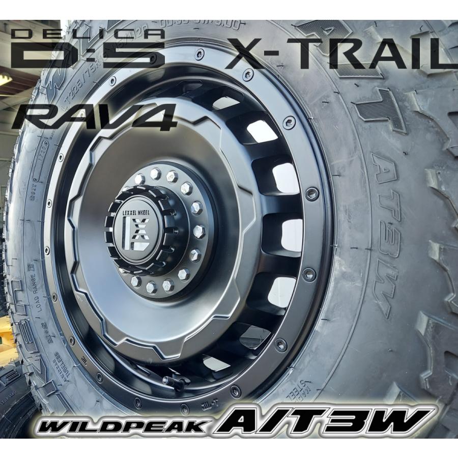 オールテレンタイヤ デリカD5 RAV4 エクストレイル CX5 16インチ 新品タイヤホイールセット ファルケン WILDEPEAK A/T03W 225/75R16 235/70R16 爆買の画像