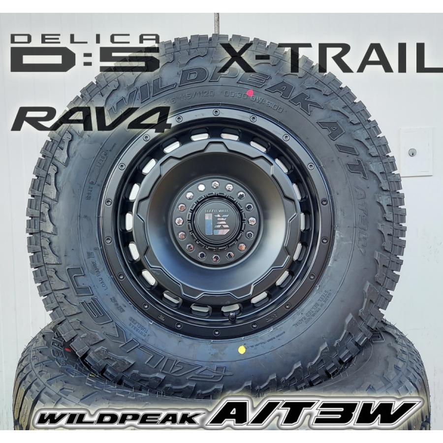オールテレンタイヤ デリカD5 RAV4 エクストレイル CX5 16インチ 新品タイヤホイールセット ファルケン WILDEPEAK A/T03W 225/75R16 235/70R16 爆買の画像