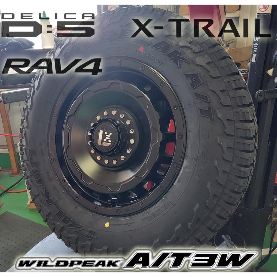 オールテレンタイヤ デリカD5 RAV4 エクストレイル CX5 16インチ 新品タイヤホイールセット ファルケン WILDEPEAK A/T03W 225/75R16 235/70R16 爆買の画像