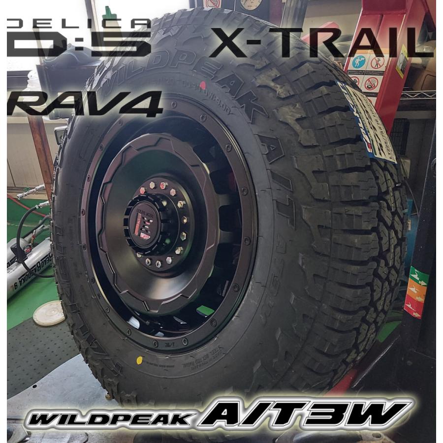 オールテレンタイヤ デリカD5 RAV4 エクストレイル CX5 16インチ 新品タイヤホイールセット ファルケン WILDEPEAK A/T03W 225/75R16 235/70R16 爆買の画像