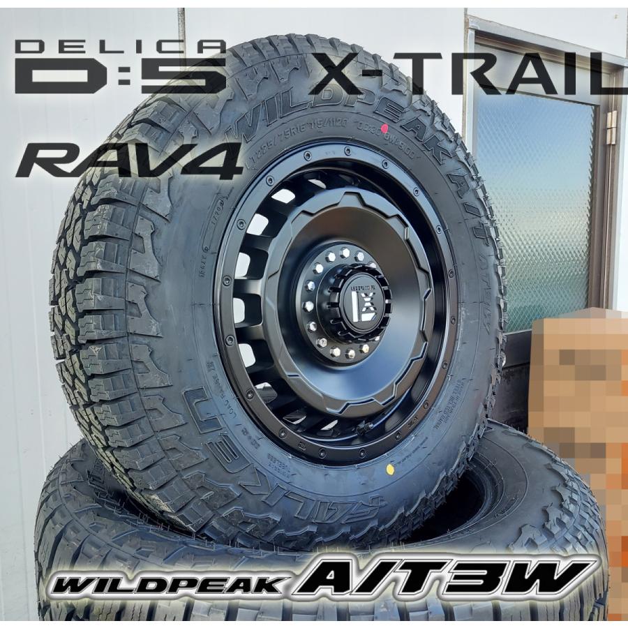 オールテレンタイヤ デリカD5 RAV4 エクストレイル CX5 16インチ 新品タイヤホイールセット ファルケン WILDEPEAK A/T03W 225/75R16 235/70R16 爆買の画像