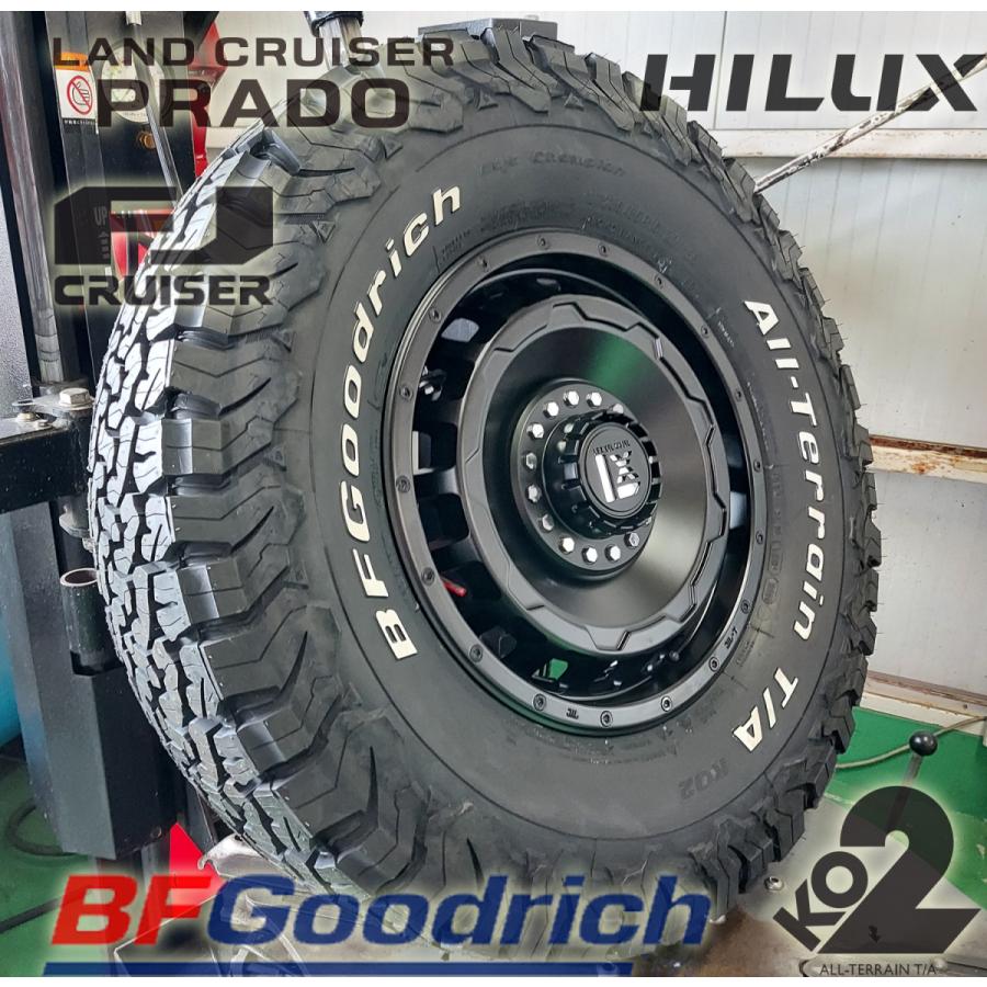 【新品 送料込み】 95プラド ナロー 標準ボディー用 BF Goodrich ALLTERRAIN KO2 235/85R16 タイヤホイールセット 16インチ 4本セット 【YWU2937958305】(106920円)