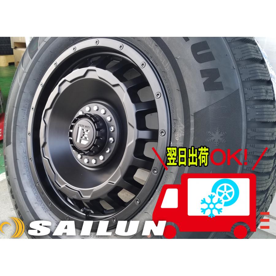 即納 スタッドレス ランドクルーザープラド FJクルーザー H3 SAILUN 265/70R17 新品 タイヤ ホイール セット 17インチ １台分｜wat｜05