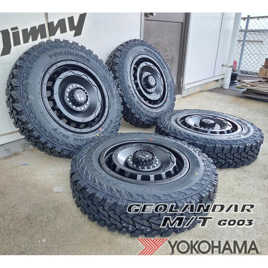 Yokohama Geolandar M/T G003 16インチホイール付き Yokohama Geolandar M/T G003, Robust, Aggressive Mud Terrain LT315