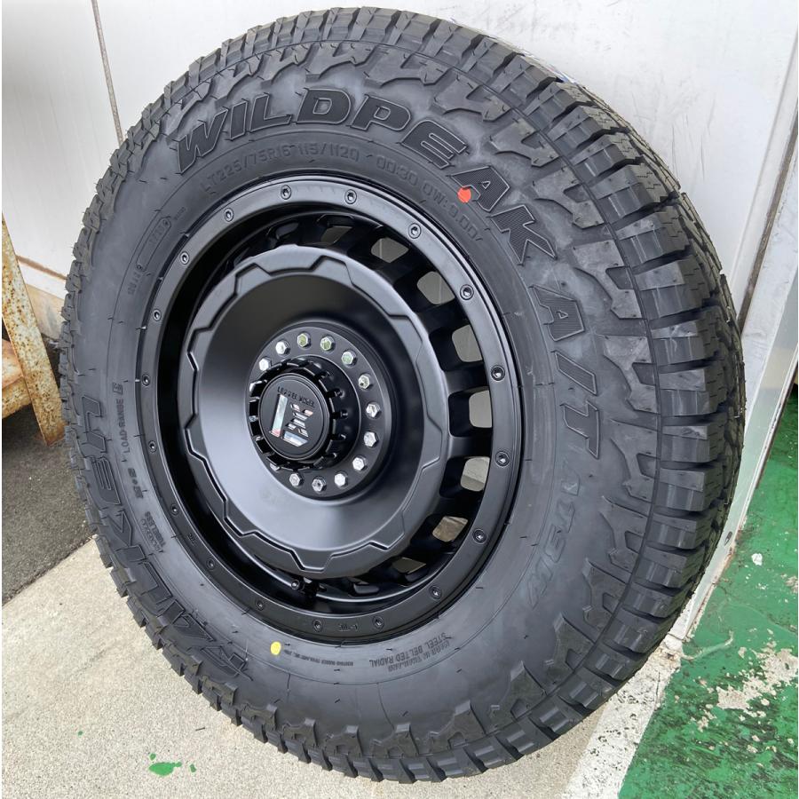 オールテレンタイヤ デリカD5 RAV4 エクストレイル CX5 16インチ 新品タイヤホイールセット ファルケン WILDEPEAK A/T03W 225/75R16 235/70R16 爆買の画像