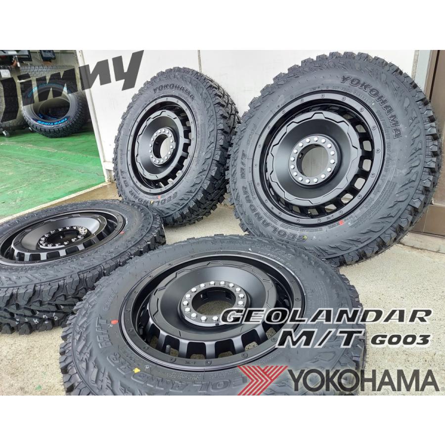 ヨコハマ ジオランダー MT G003 16インチ 5.5J +20 タイヤ ホイール 4本セット JB64 JA11 JA12 JA22 JB23 ジムニー 185/85R16の画像