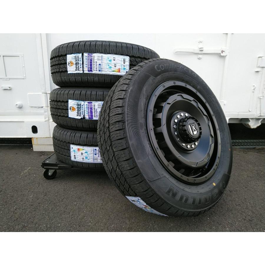 ハイエース　LOXARNY 215/65R16 タイヤ・ホイールセット ハイエース ホイール タイヤセット 16インチ 車検対応 マッド