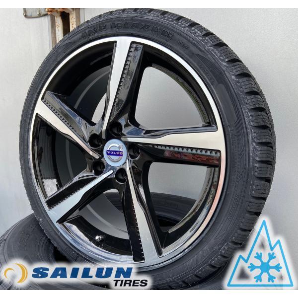 ボルボ VOLVO XC60 18インチ スタッドレス タイヤホイール SAILUN ICE 