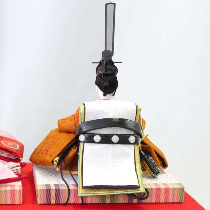 雛人形 お雛様 コンパクト モダン おしゃれ 黄櫨染 柳三寸親王 コウロセン 【お道具付き】 T-21 工房MOMO おひなさま シンプル 小さい 小さめ 上品 かわいい