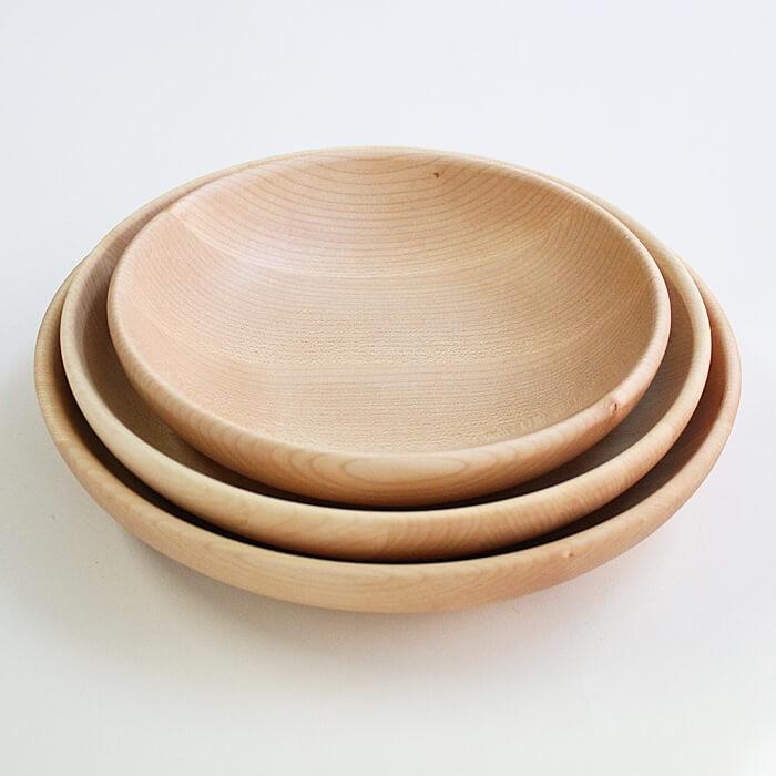 木製プレート 皿 木製食器 木のお皿 ラウンドディッシュ Sサイズ
