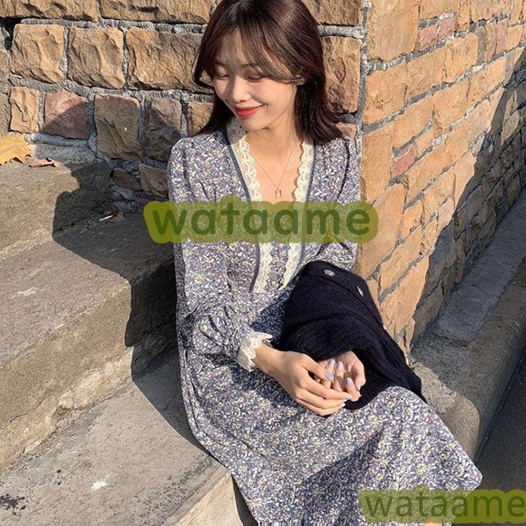 人気商品の ワンピース レディース 40代 マキシワンピース 春夏 長袖ワンピース 花柄 きれいめ レースネックワンピース パフスリーブ オシャレ 大人 結婚式ドレス 30代 ワンピース 色 写真色 Www We Job Com