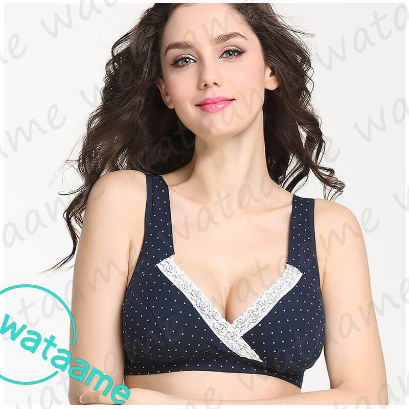 く日はお得 授乳 産後 産前 インナー マタニティ 授乳ブラジャー レース かわいい おしゃれ 授乳ブラ 授乳用 ノンワイヤー ブラ ノンワイヤーブラ 下着 ブラジャー ブラ ハーフトップ カラー パープル Chauffagevanbrabant Be