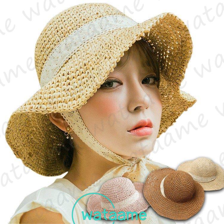 麦わら帽子 レディース Uvカット 帽子 折りたたみ 日よけ 紫外線防止 紫外線対策 Sale 71 Off アウトドア あごひも Uv おしゃれ 海 春夏 かわいい 日焼け防止
