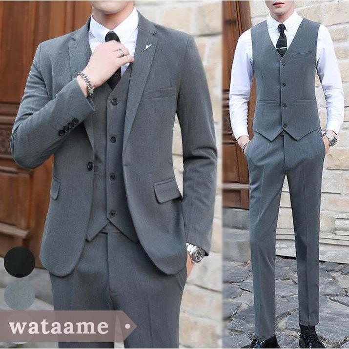 直送商品 通勤 オフィス 入社 ビジネススーツ 2点セット スーツ メンズスーツセット お兄ちゃん系 スタイリッシュスーツ スーツセット 礼服 男性 カジュアルスーツ フォーマル 細身 スリム 紳士 パーティー 披露宴 二次会 結婚式 成人式 ビジネススーツ