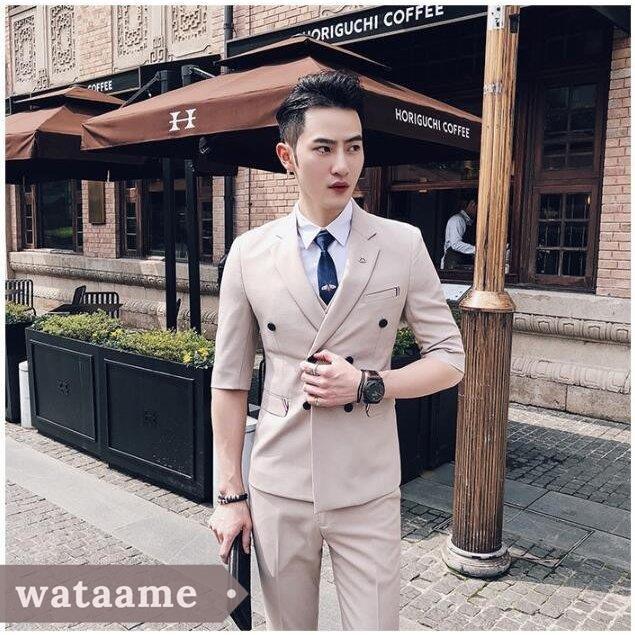 ポイント10倍 スタイリッシュ スリム メンズスーツ スーツ メンズ 秋冬春 黒 白 赤 ブルー ライトブルー カーキ ビジネス 6color オールシーズン ビジネススーツ ビジネススーツ Cinaf Fr