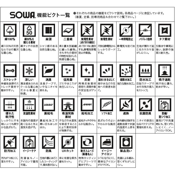 代引不可】【返品交換不可】作業服 デバイスセット 19308 桑和 SOWA 高