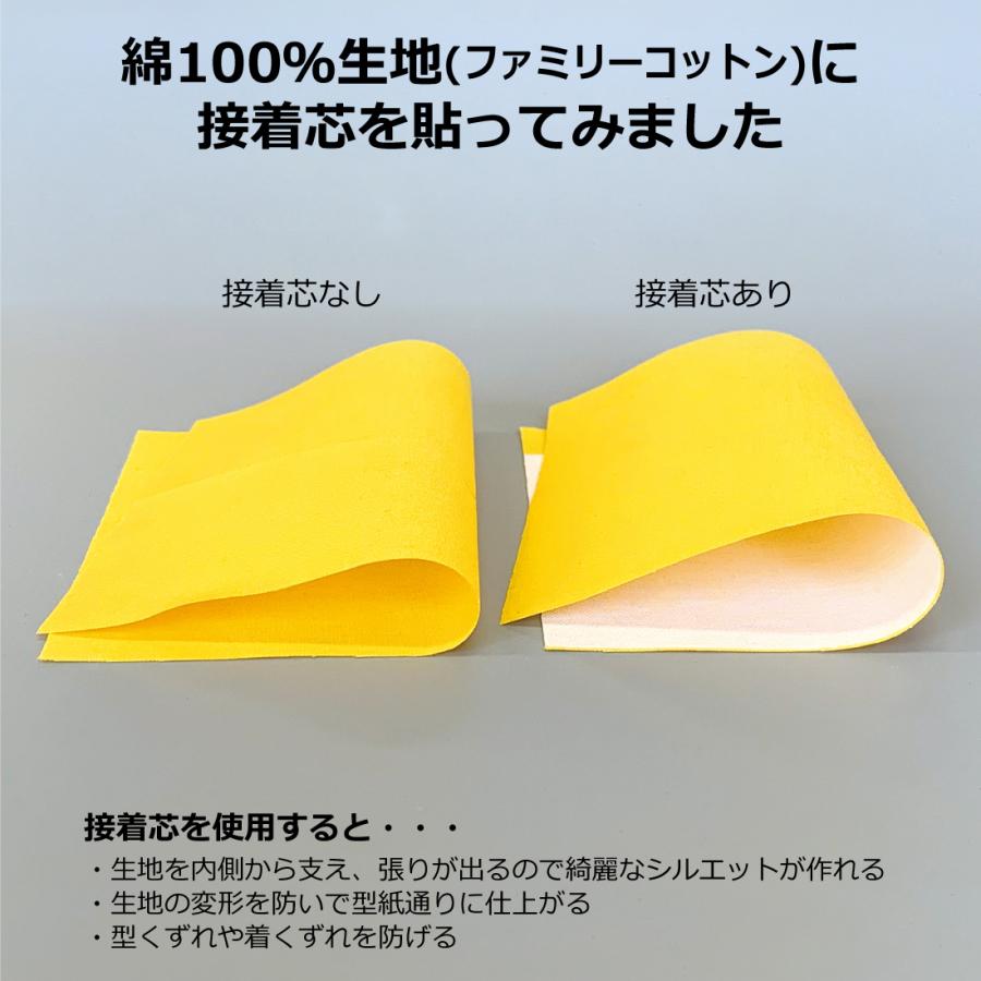 アイロン接着芯 黒 カット販売 1m単位 芯地 薄手 薄地 ソフトタイプ