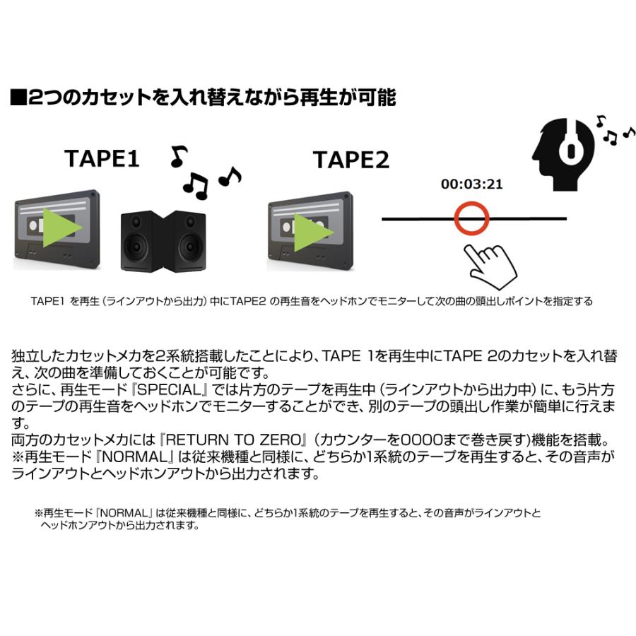 TASCAM TASCAM(タスカム) 202MKVII 業務用ダブルカセットデッキ【6月26