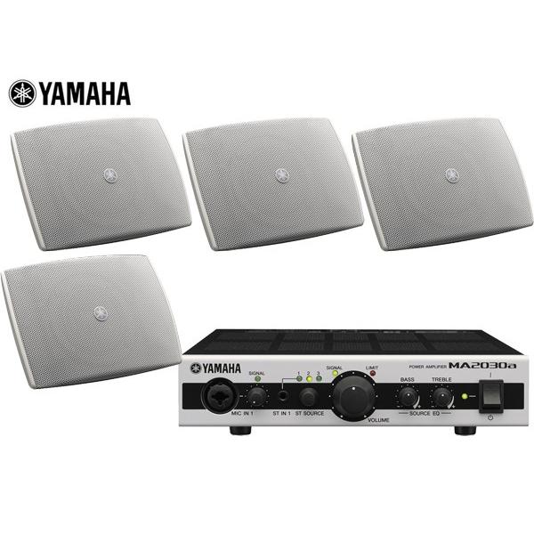 YAMAHA(ヤマハ) VXS3FW ホワイト (2ペア) 天井吊り下げ/壁面取付 LOWセット（MA2030a）