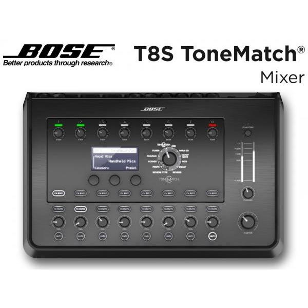 BOSE(ボーズ) T8S T8S レコーディング PA機材 ToneMatch Mixer BOSEオリジナルのエフェクトを内蔵した小型