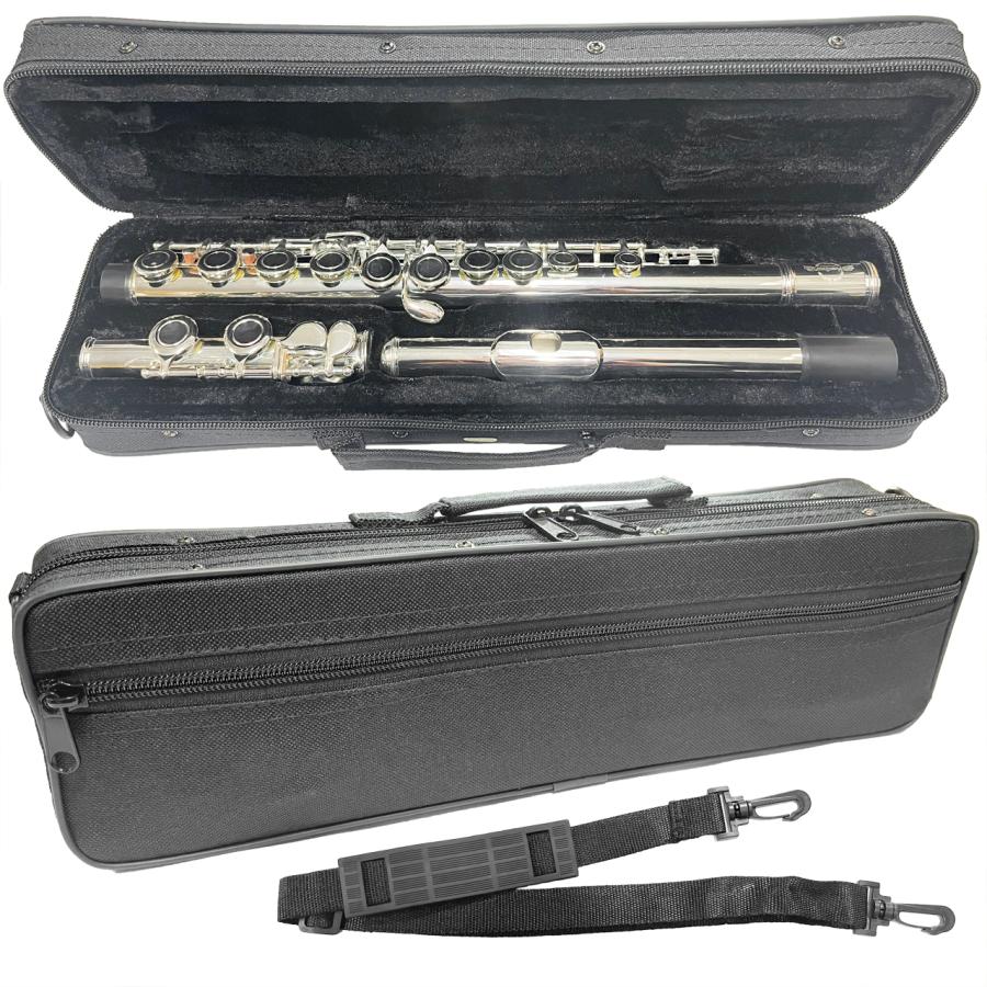 お値打ち価格！【美品】Maxtone フルート MAXTONE(マックストーン) フルート TF-40S 銀メッキ セット E 以下対応