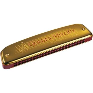 HOHNER Golden Melody Tremolo 2416/40 ゴールデンメロディー40 複音ハーモニカ C調 20音階 ゴールド 樹脂ボディ トレモロ ハープ　北海道 沖縄 離島不可