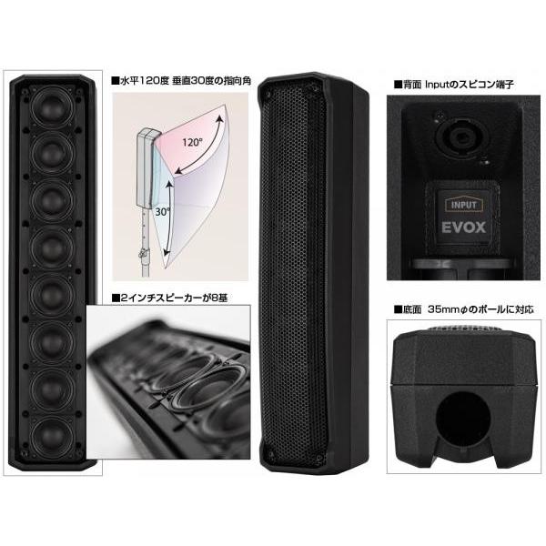 RCF(アールシーエフ) EVOX JMIX8 /ブラック (1台) ◇ 8chデジタル