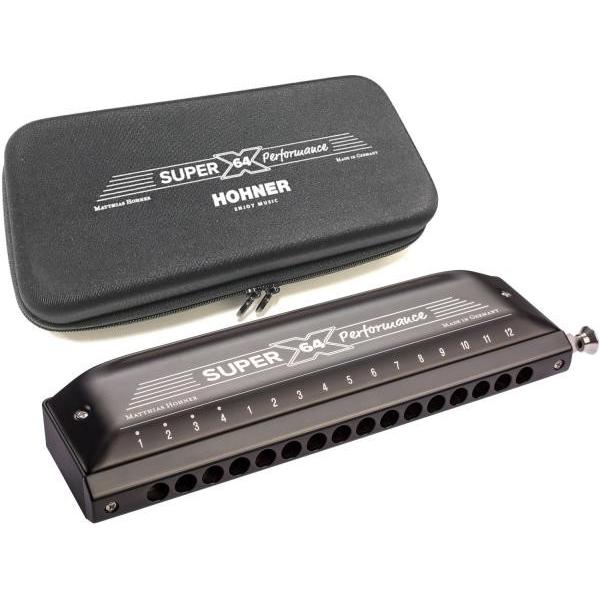 HOHNER(ホーナー) NEW SUPER 64X 7584/64 クロマチックハーモニカ 16穴 樹脂ボディ Super-64X Chromatic Harmonica 北海道 沖縄 離島不可