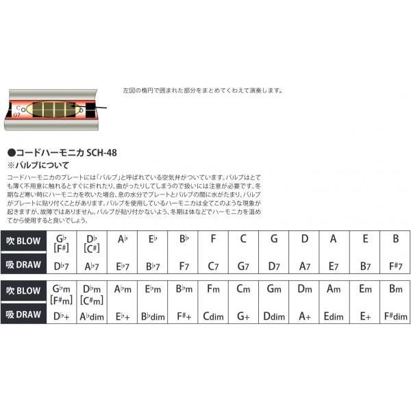 SUZUKI SCH-48 コードハーモニカ アンサンブル用 5コードパターン 12