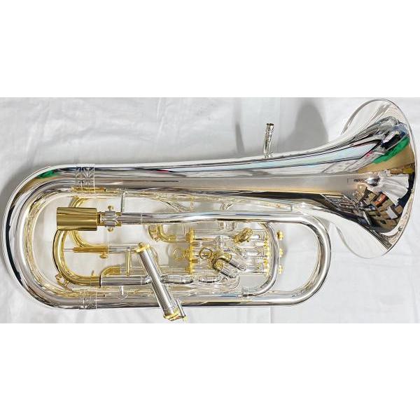 PRESON(プレソン) ユーフォニアム PR3300SP 銀メッキ ゴールドトリム 4ピストン トリガー搭載 コンペ付き PR-3300SP 　以下対応不可 北海道 沖縄 離島 代引き_4