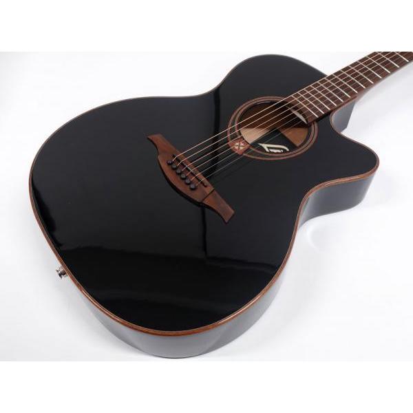 LAG Guitars T118ASCE BLK アコースティックギター エレアコ 薄ボディ
