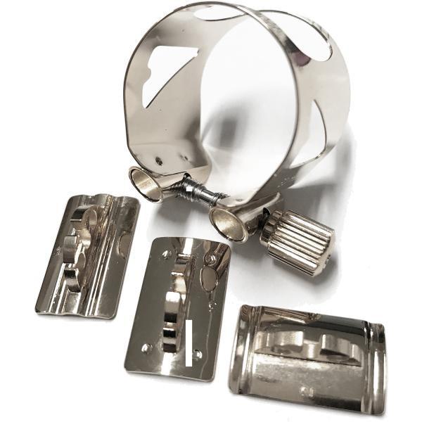 vandoren LC01P B♭ クラリネット 銀メッキ リガチャー オプティマム SP プラスティックキャップ 正締め ラバー