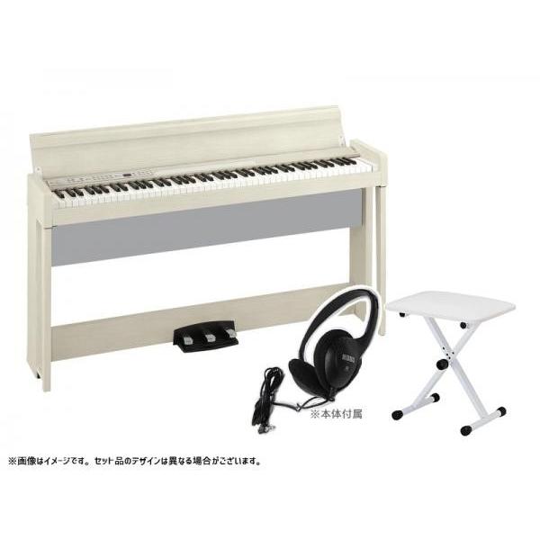 KORG(コルグ) 電子ピアノ デジタルピアノ C1 Air-WA キーボードベンチセット ホワイト アッシュ