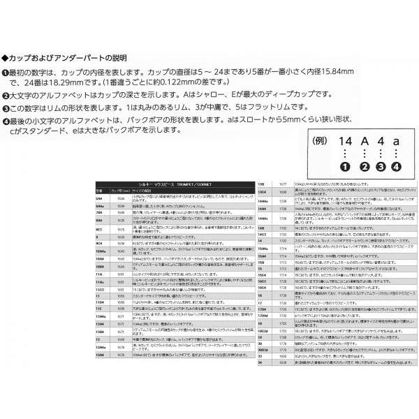 Schilke(シルキー) 14A4a コルネット マウスピース 銀メッキ 金管楽器