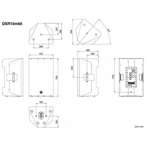 YAMAHA（ヤマハ） DXR15mkII (1本) ◇ パワードスピーカー ( アンプ