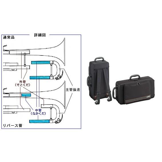 YAMAHA(ヤマハ) YTR-3335S トランペット 正規品 銀メッキ リバース シルバー 管楽器 B♭ YTR-3335S-01 Trumpet セット D　北海道 沖縄 離島 不可｜watanabegakki｜03