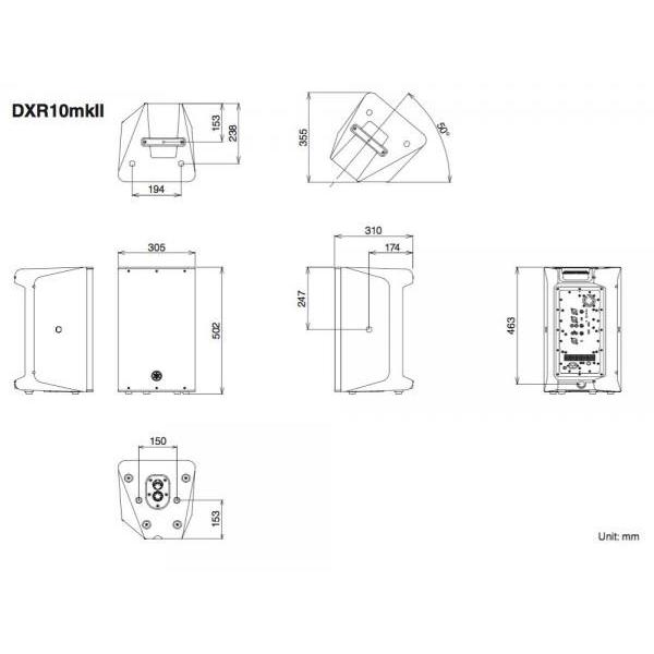 YAMAHA（ヤマハ） DXR10mkII (1本) ◇ パワードスピーカー ( アンプ