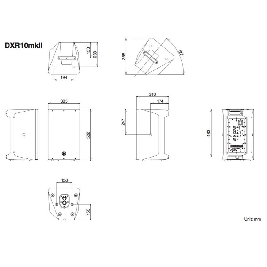 YAMAHA（ヤマハ） DXR10mkII スタンドセット ◇ パワードスピーカー (1