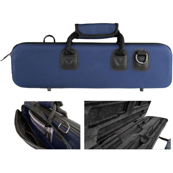 PROTEC PB-308 BX フルート ケース ネイビー ブルー C管 H管 セミハードケース ショルダー 管楽器 flute PRO PAC case PB308BX NAVY　北海道 沖縄 離島不可_1