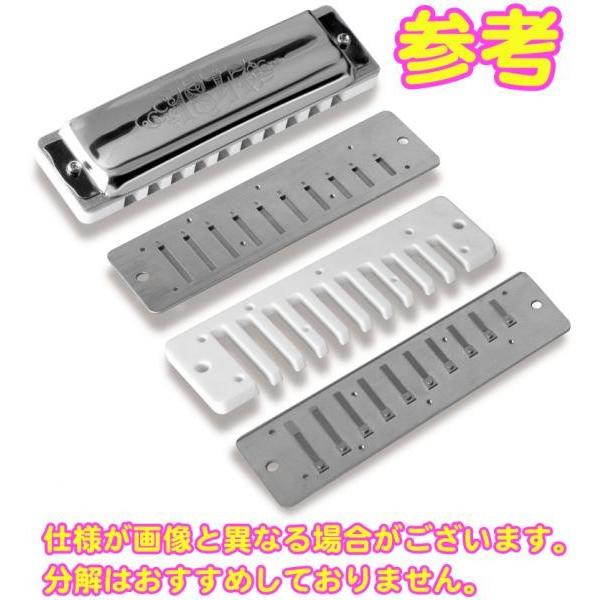 F調 1847 Silver ステンレスリード ブルースハーモニカ ホワイト樹脂ボディ 10穴 楽器 16301F ハーモニカ 1847シルバー 　北海道 沖縄 【Next stage】 離島不可