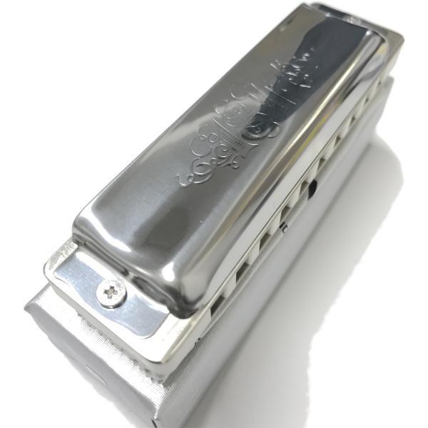 F調 1847 Silver ステンレスリード ブルースハーモニカ ホワイト樹脂ボディ 10穴 楽器 16301F ハーモニカ 1847シルバー 　北海道 沖縄 【Next stage】 離島不可