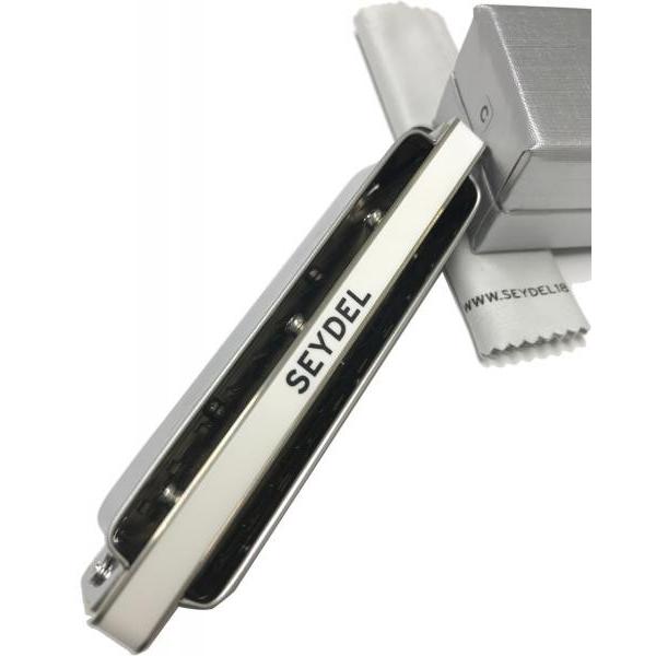 F調 1847 Silver ステンレスリード ブルースハーモニカ ホワイト樹脂ボディ 10穴 楽器 16301F ハーモニカ 1847シルバー 　北海道 沖縄 【Next stage】 離島不可