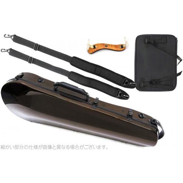 Mac(カーボンマック) CFA-2 スリム  ビオラ ケース チョコブラウン ハードケース viola cases choco brown セット E　北海道 沖縄 離島 代引き 同梱 不可 【青】