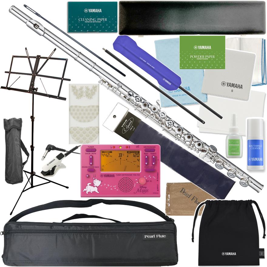 Pearl Flute PF-525RBE H管 リングキィ フルート ライザー銀製