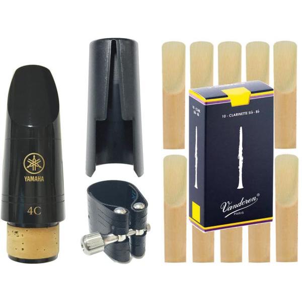YAMAHA CL4C クラリネット マウスピース ロブナー リガチャー キャップ vandoren 3番 リード 10枚 セット 4C B