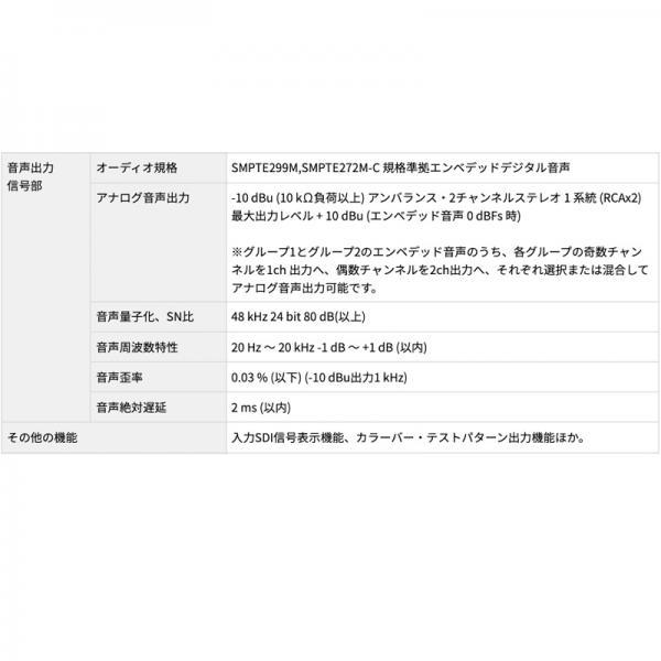 IMAGENICS(イメージニクス) CRO-HDC1A ◇ 3G/HD/SD-SDI ダウン & D/A