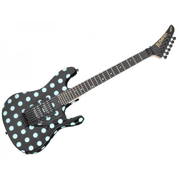 KRAMER(クレイマー) Nightswan Black with Blue Polka Dots エレキ