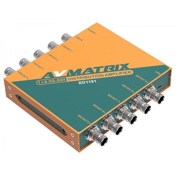 AVMATRIX SD1191 ◆ リクロック搭載3G-SDI分配器