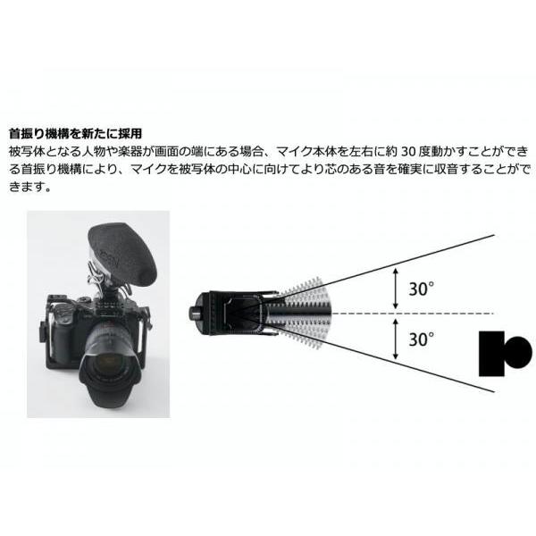 AZDEN(アツデン) SMX-30II  ◆ カメラ用 ステレオモノラル切替式マイクロホン｜watanabegakki｜10