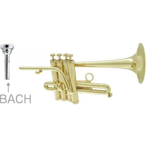 CarolBrass N7775 CL ピッコロトランペット ラッカー 4ピストン 管楽器 本体 piccolo trumpet gold